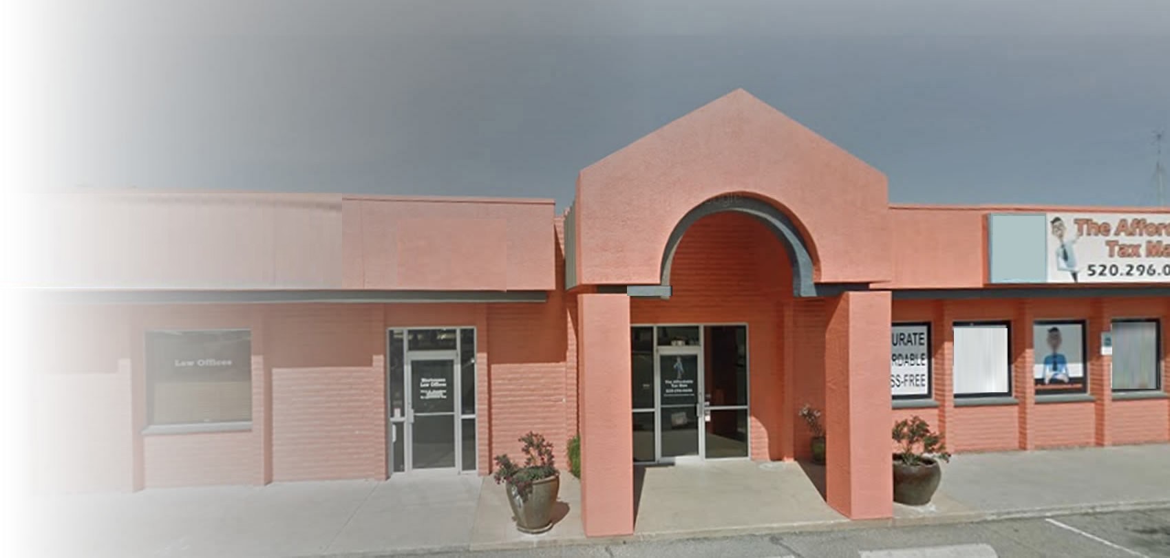 The Affordable Tax Man office building at the Gaslight Theater Center in Tucson.